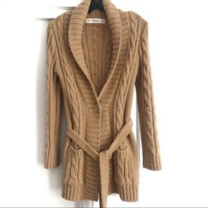 Zara Knit cable knit sweater cardigan Size M